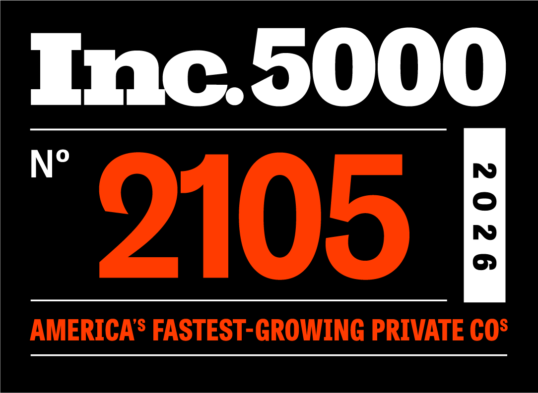 Inc. 5000 2026 badge: ranked No. 2105 overall