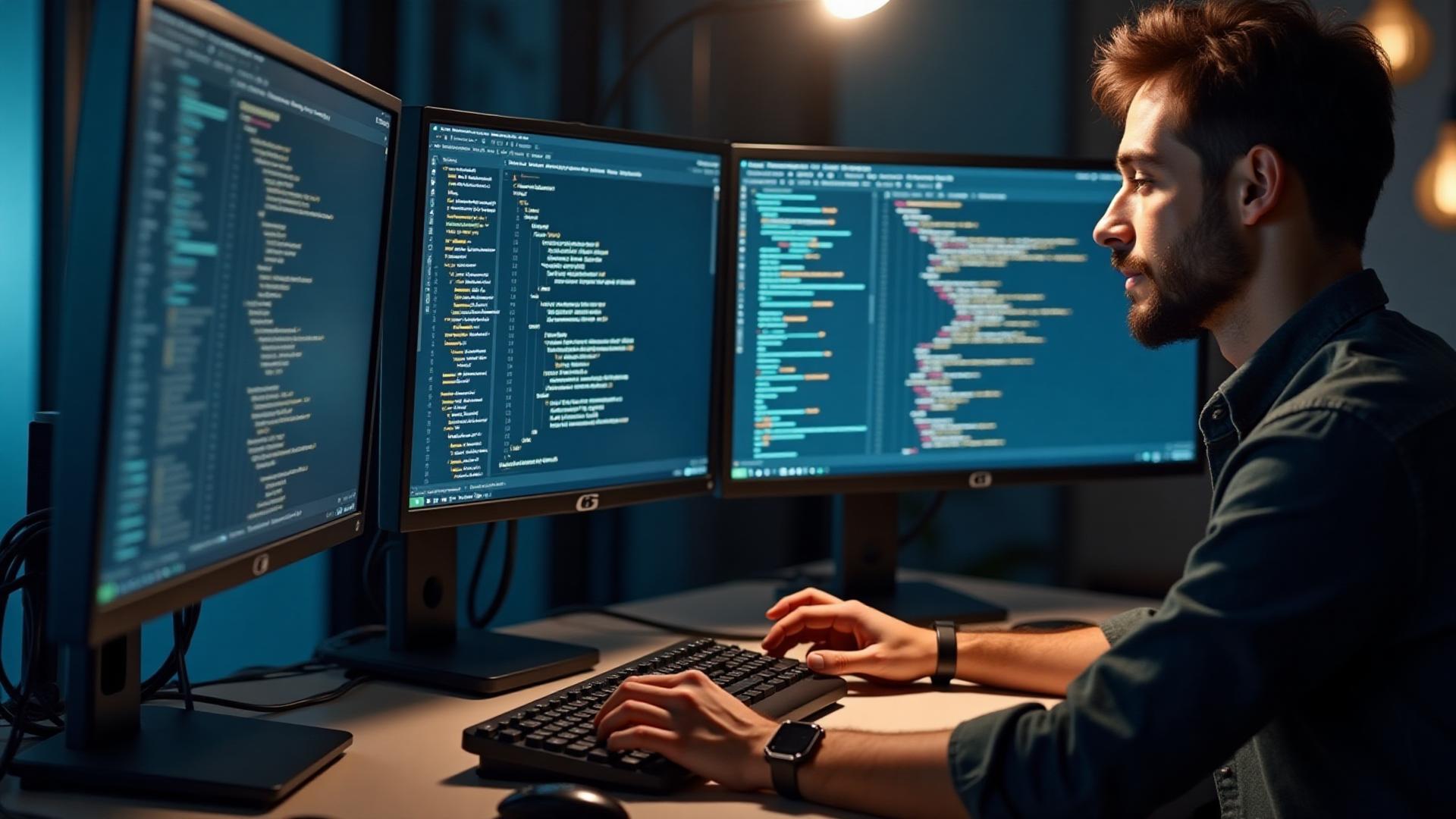 Software Developer hero image showing professional collaboration